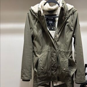 Hollister Olive Green Parka Jacket
